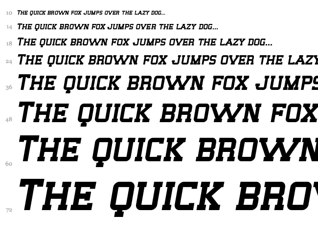 SF Big Whiskey font waterfall